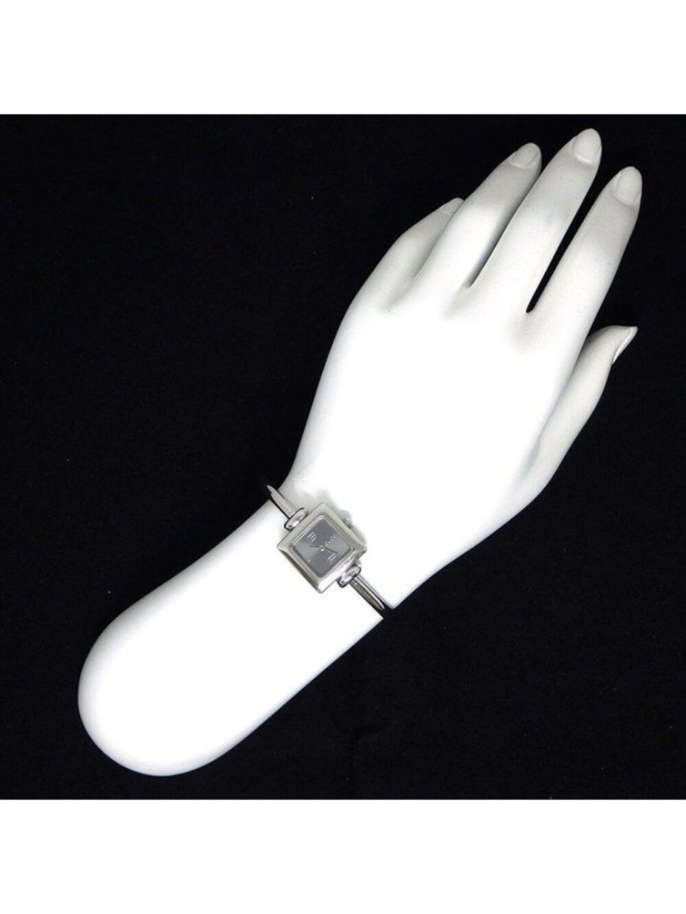 Gucci Watch Bangle Square Sunray Gray Dial SS Quartz Analog - Picture 8 of 11